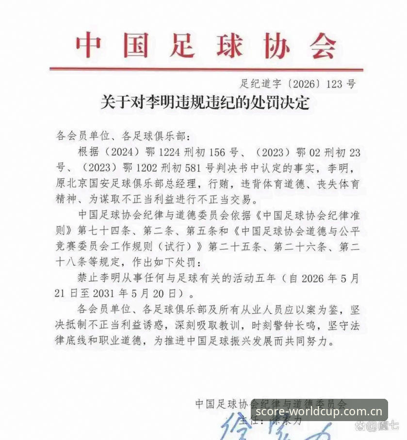 世界杯官网下载 第三批禁足名单详解:中国足协重拳整治足球乱象